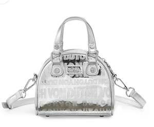 Von Dutch Silver Metallic Mini Bowling Bag Crossbody , NWT - MSRP $129